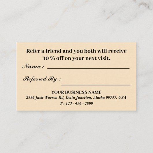 フローラエレガントマンダラ事業 紹介カード (裏面)