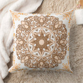 フローラエレガントマンダラ装飾装飾用クッション クッション (ブランケット)