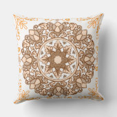 フローラエレガントマンダラ装飾装飾用クッション クッション (裏面)