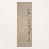 フローラエレガントマンダラ – あなた自身の落ち着きを作成 ヨガマット (正面)