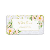 フローラエレガントマーブルシックトレンディー住所 シール (正面)