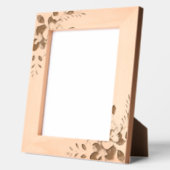 フローラエレガントミニマル家族写真 レーザー彫刻フレーム (左)
