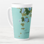 フローラエレガントミニマル書名の追加 カフェラテマグ (左アングル)