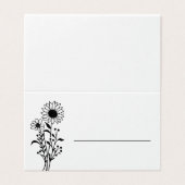 フローラエレガントミニマル白黒結婚ズ (外部フラット)