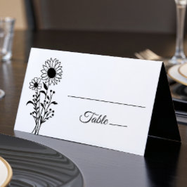 フローラエレガントミニマル白黒結婚ズ