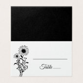 フローラエレガントミニマル白黒結婚ズ (外部フラット)