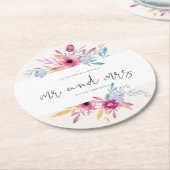 フローラエレガントミ結婚ス|紙コースター ラウンドペーパーコースター (アングル)