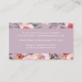 フローラエレガントムーヴパープルウォーター色 名刺 (裏面)