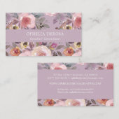 フローラエレガントムーヴパープルウォーター色 名刺 (正面/裏面)