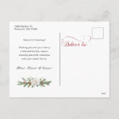 フローラエレガントメリークリスマス書道 シーズンポストカード (裏面)