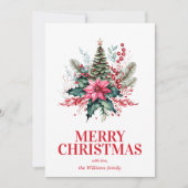 フローラエレガントメリークリスマス シーズンカード (正面)