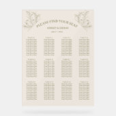 フローラエレガントモスグリーン座席表 アクリルサイン (正面)