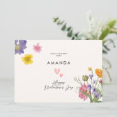 フローラエレガントモダンのバレンタインデー 招待状 (スタンド正面)