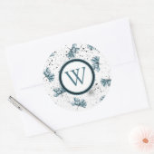 フローラエレガントモノググランジラム ラウンドシール (封筒)