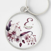 フローラエレガントモノグラムキーチェーン キーホルダー (正面)