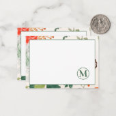 フローラエレガントモノグラム ノートカード (正面/裏面インサイチュ)