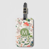 フローラエレガントモノグラム ラゲッジタグ (正面縦)