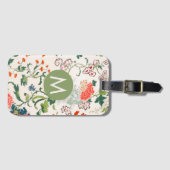 フローラエレガントモノグラム ラゲッジタグ (正面横)