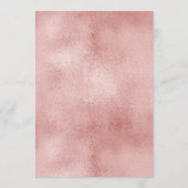 フローラエレガントユーカリプトゥス・ピンク・メタリック結婚ズ 招待状 (裏面)