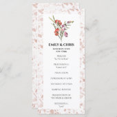 フローラエレガントユーカリ結婚の儀式 プログラム (正面/裏面)