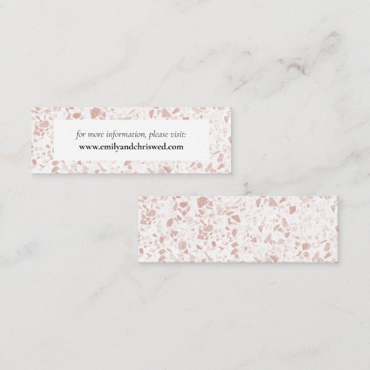 フローラエレガントユーカリ結婚プス スキニー名刺 (正面/裏面)