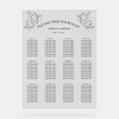 フローラエレガントライトグレーの座席表 アクリルサイン (正面)