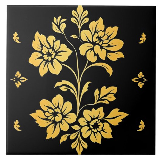 フローラエレガントラグジュアリーモダンコレクション タイル (正面)