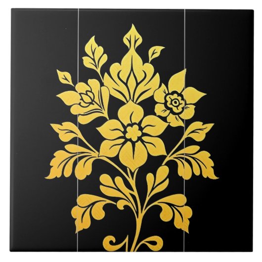 フローラエレガントラグジュアリー人気があるコレクション タイル (正面)