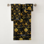 フローラエレガントラグジュアリー人気があるコレクション バスタオルセット (インサイチュ)