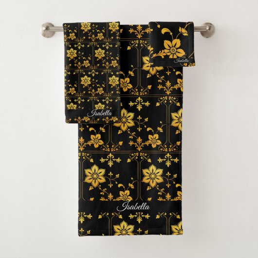 フローラエレガントラグジュアリー人気があるコレクション バスタオルセット (インサイチュ)