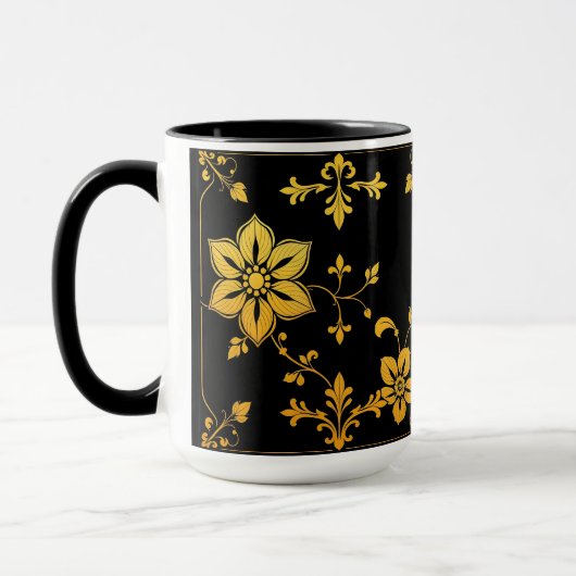 フローラエレガントラグジュアリー人気があるコレクション マグカップ (左)