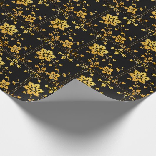 フローラエレガントラグジュアリー人気があるコレクション ラッピングペーパー (角)