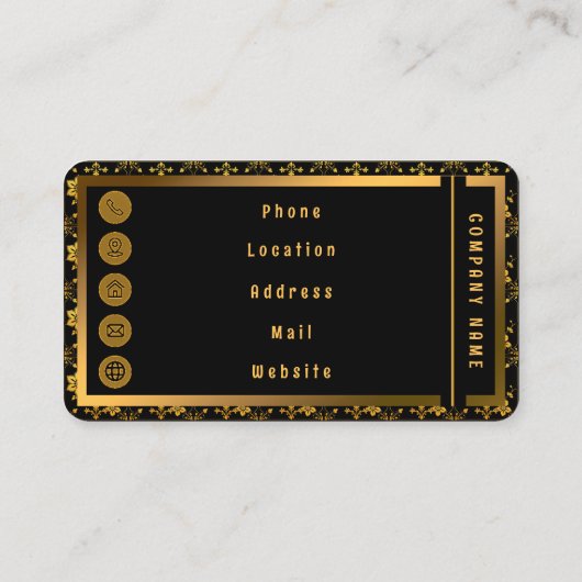 フローラエレガントラグジュアリー人気があるコレクション 名刺 (裏面)