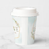 フローラエレガントラブグリーンリー金ゴールド 紙コップ (右)
