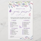 フローラエレガントラベンダーあなたの財布ゲームの中に何がある (正面)