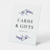 フローラエレガントラベンダーカードとギフト 台座サイン (正面)