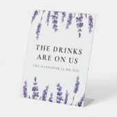 フローラエレガントラベンダードリンクが登場 台座サイン (正面)