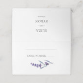 フローラエレガントラベンダー プレイスカード (外部開封)