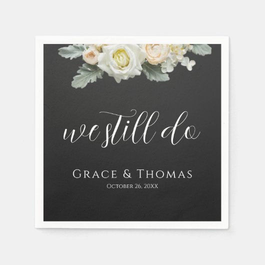 フローラエレガントリニューアルカクテルを誓う スタンダードカクテルナプキン (正面)