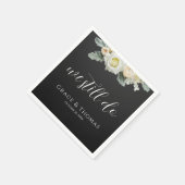 フローラエレガントリニューアルカクテルを誓う スタンダードカクテルナプキン (角)