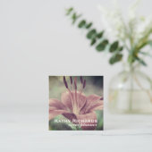 フローラエレガントリリーイベントプランナー スクエア名刺 (スタンド正面)