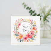 フローラエレガントリースかわいらし水の色ありがとう カード (スタンド正面)