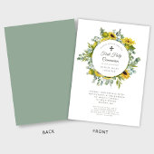 フローラエレガントリースガールファースト聖餐式 招待状