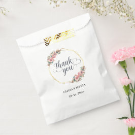 フローラエレガントリースサンキュー結婚式の引き出物バッグ フェイバーバッグ