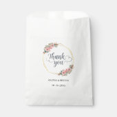 フローラエレガントリースサンキュー結婚式の引き出物バッグ フェイバーバッグ (正面)