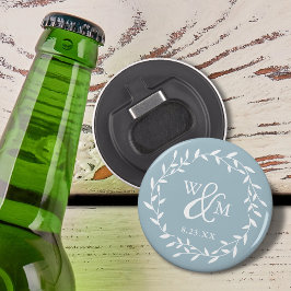 フローラエレガントリースモノグラムダスティーブルー 栓抜き