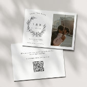 フローラエレガントリースモノグラム写真 セーブザデート