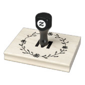 ♥フローラエレガントリースモノグラム♥ ラバースタンプ (スタンプ)