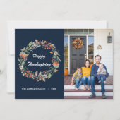 フローラエレガントリース感謝祭の写真 シーズンカード (正面)