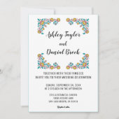 フローラエレガントリース植物結婚植物 招待状 (正面)